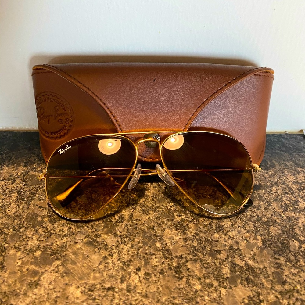 Brown Rayban aviators